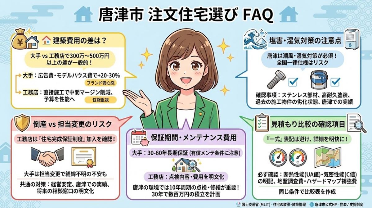 　唐津市の注文住宅選びで迷う方に向けたFAQ