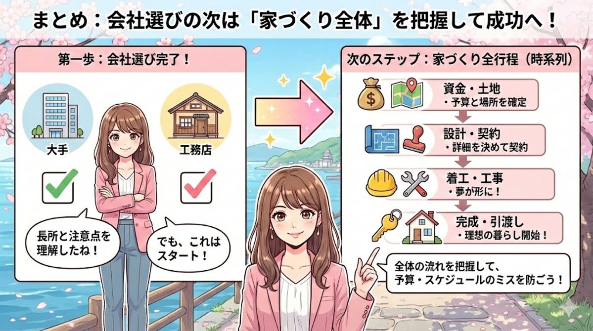 まとめ：会社選びの次は「家づくり全体」を確認して成功を確実にする