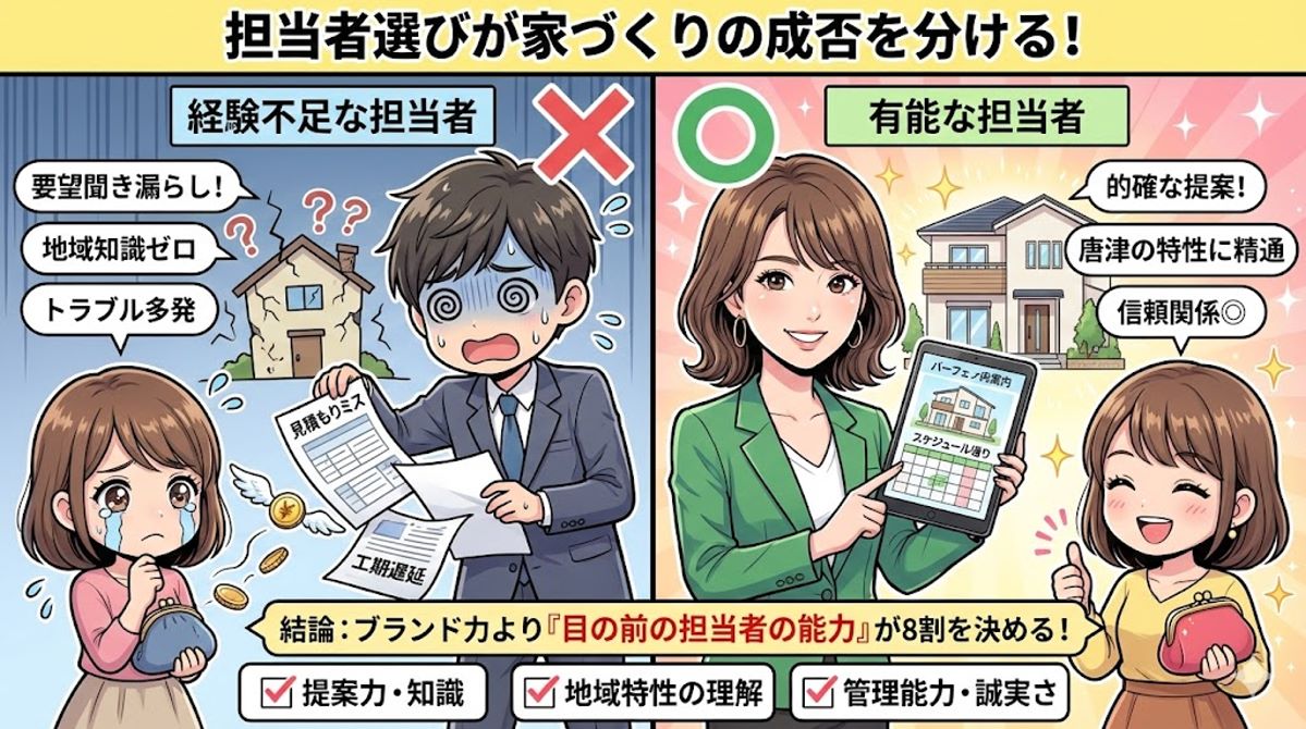 なぜ、担当者とモデルハウスの見極めが家づくりを左右するのか？