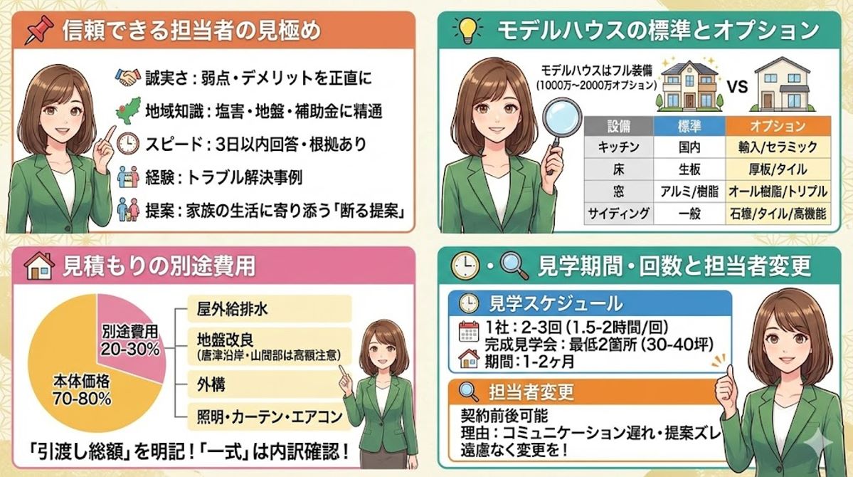 唐津市の注文住宅FAQ：担当者・モデルハウス活用の疑問を解消