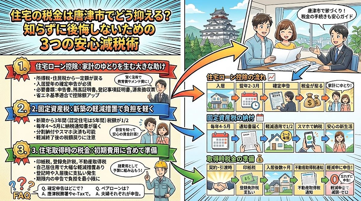唐津での家づくりを「損」から「安心」へ。税金の不安を自信に変える最初の一歩