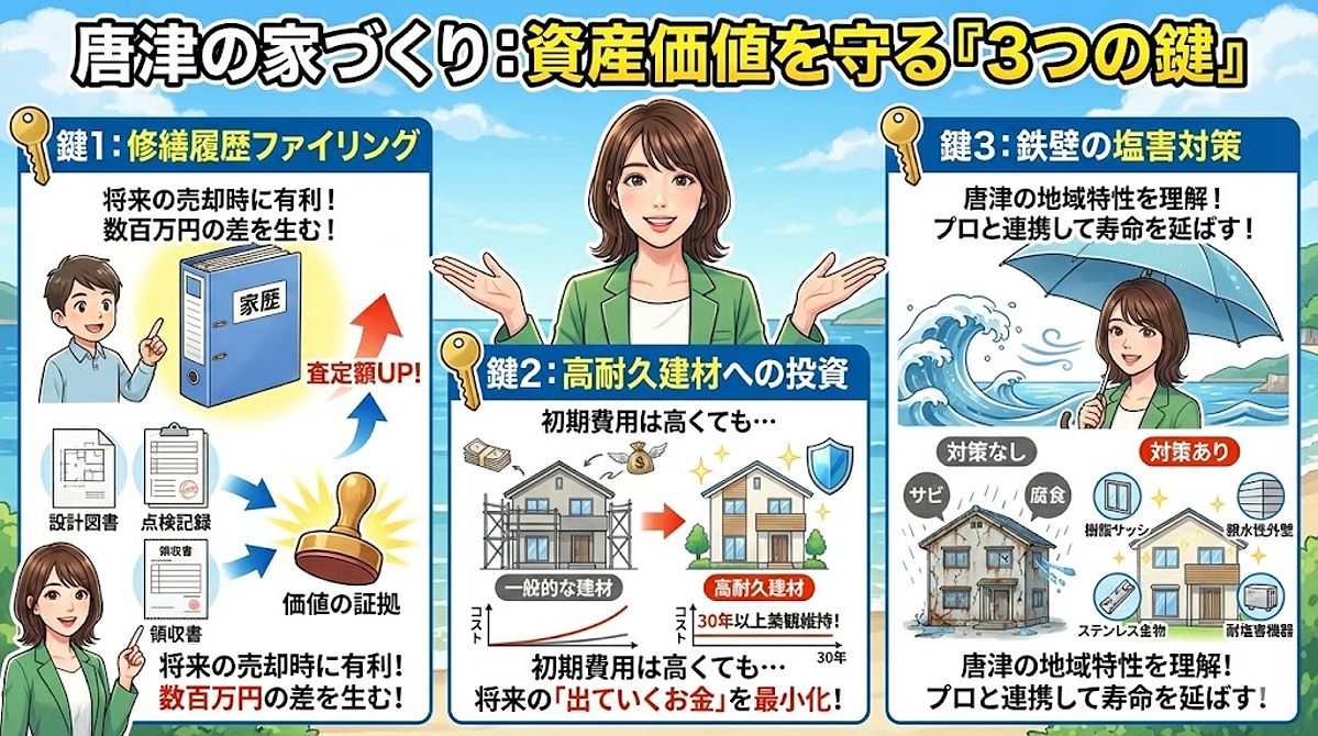 唐津で資産価値を維持する秘訣は？ 5つの修繕計画を立てるコツ