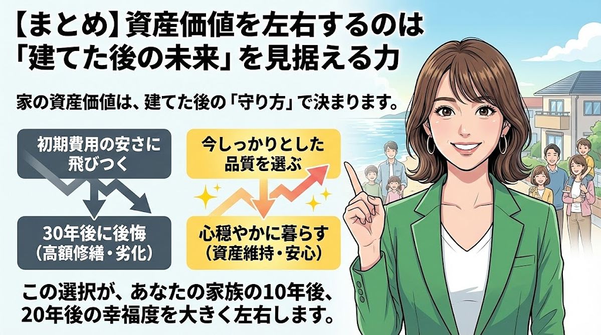 【まとめ】資産価値を左右するのは「建てた後の未来」を見据える力
