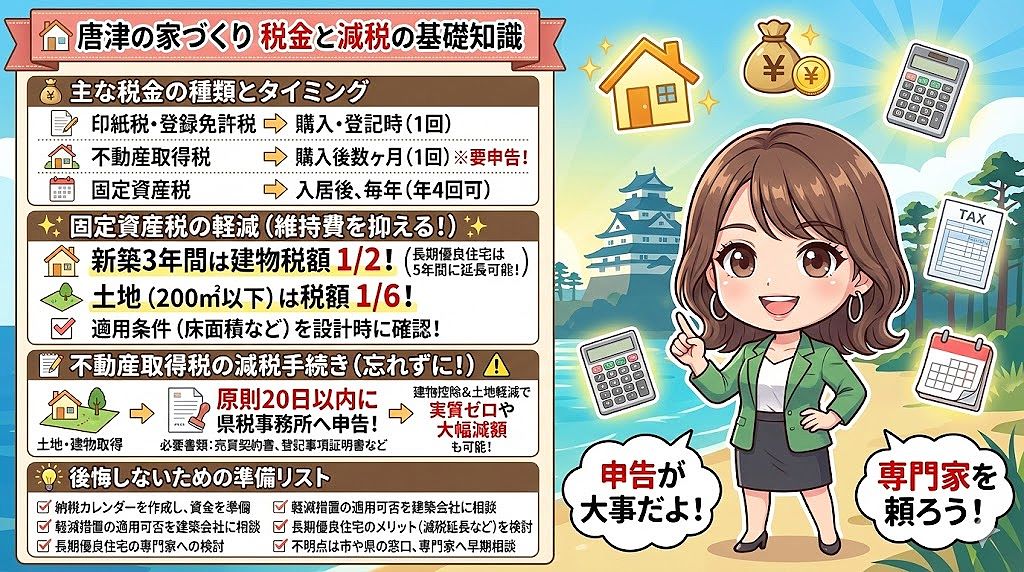 唐津市の住宅にかかる税金はいくら？安心できる3つの減税対策と後悔しない準備