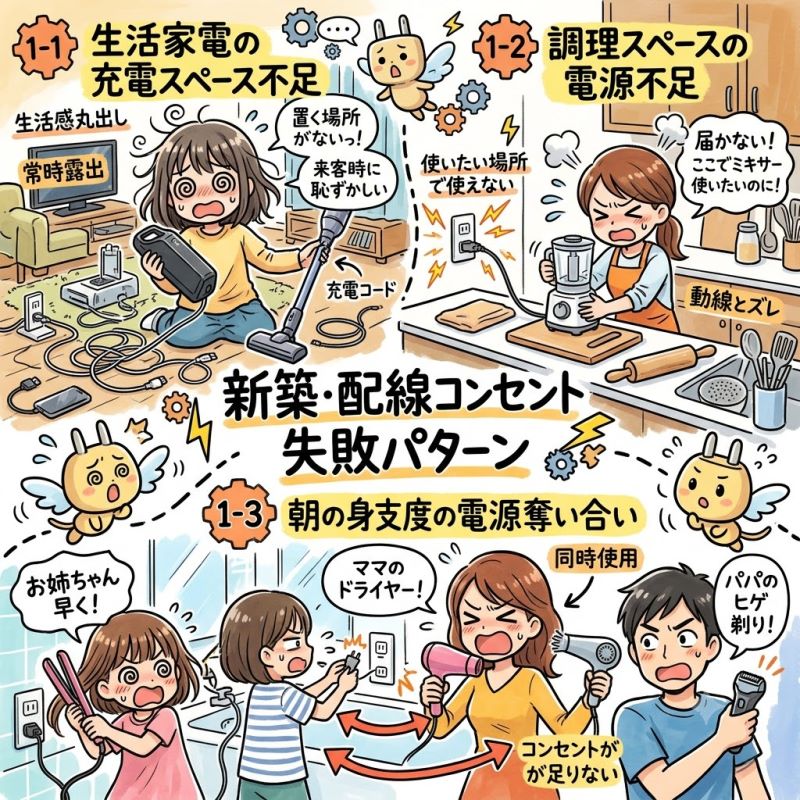 第1章|新築で起こりやすい配線・コンセントの失敗パターン