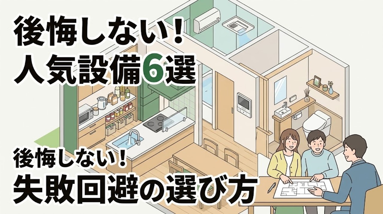 新築で後悔しない人気設備6選｜住宅購入前に知っておきたい失敗回避術